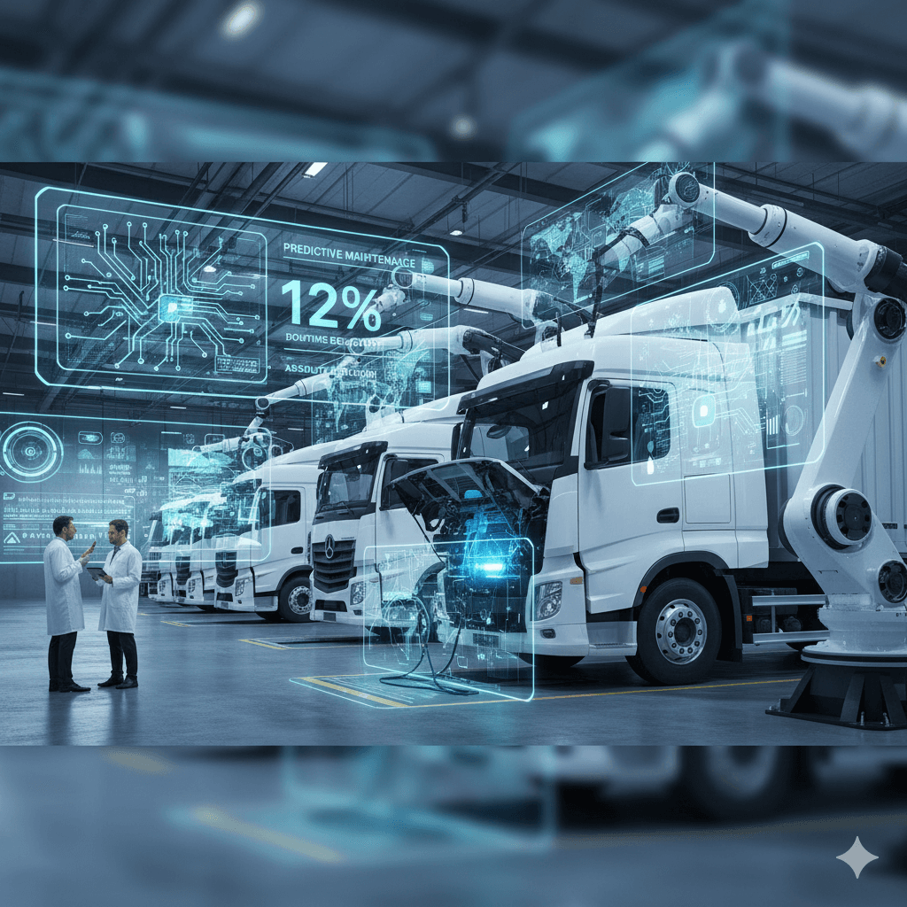 logistic AI Fleet Maintenance ลด Downtime รถขนส่ง 12% (ในเฟสทดลอง)