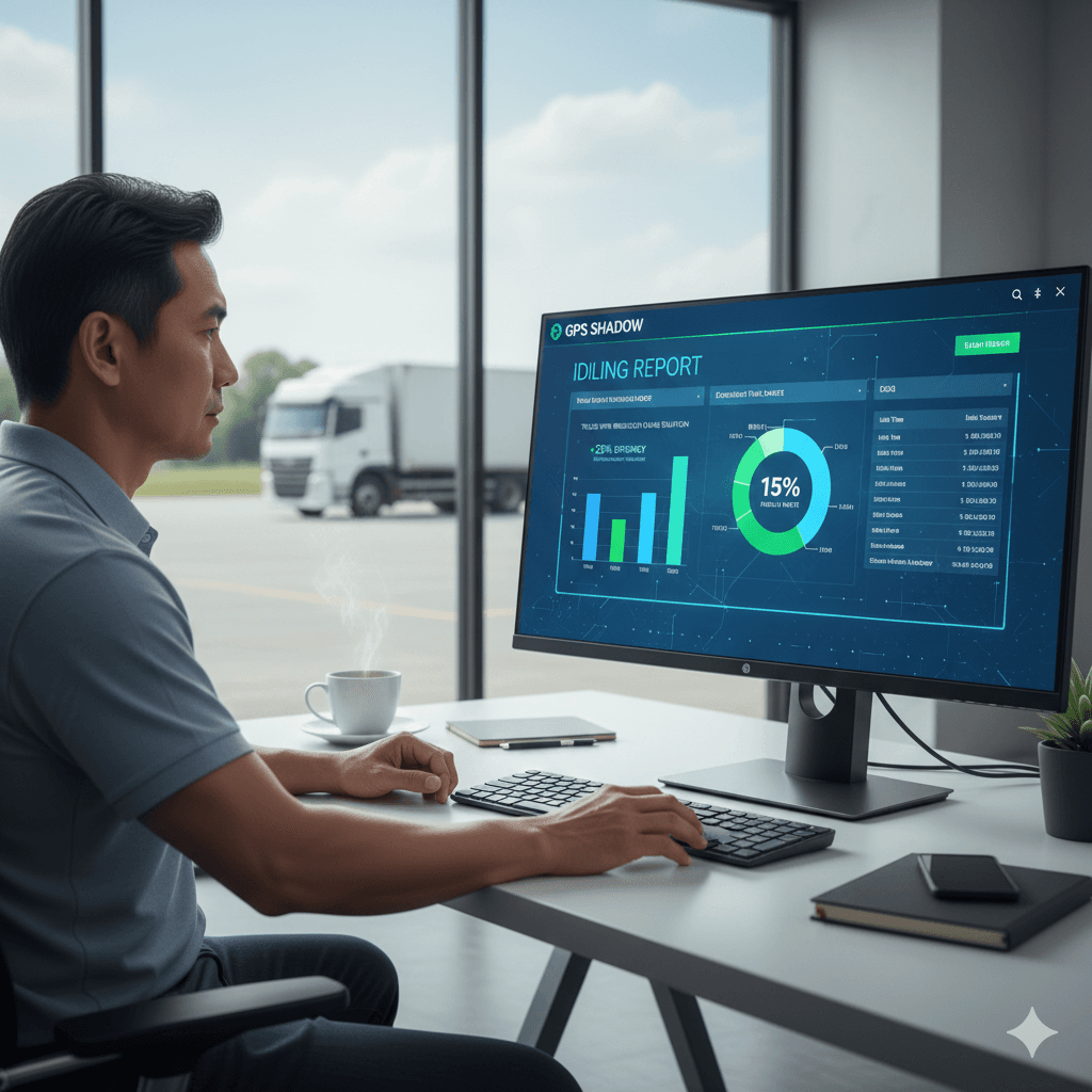 เจาะลึก: ระบบรายงานการจอดติดเครื่องยนต์ (Idling Report) ของ GPS Shadow ช่วยธุรกิจขนส่งลดการสิ้นเปลืองน้ำมันอย่างไร
