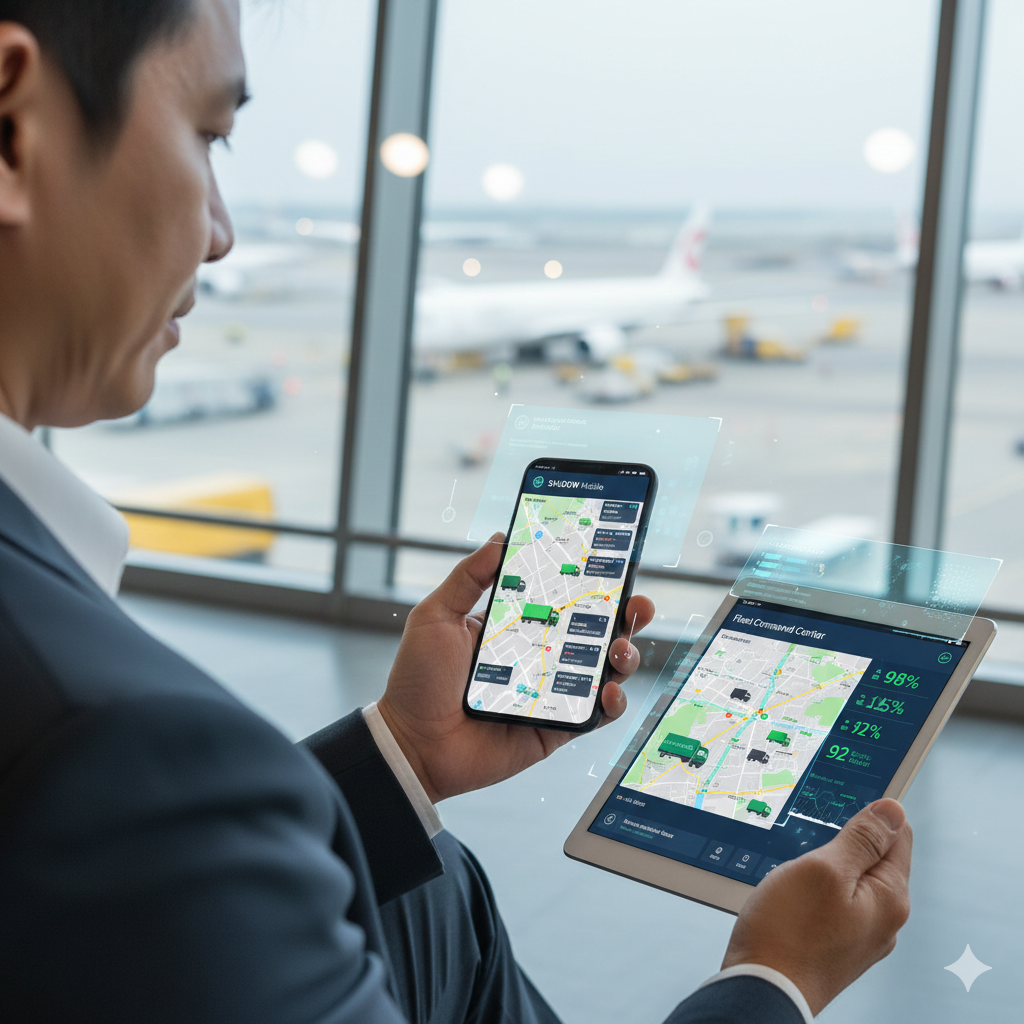 จากแอปพลิเคชัน SHADOW สู่ Mobile Command Center: ผู้จัดการ Fleet ตรวจสอบสถานะรถและตำแหน่งแบบ Real-Time ได้จากทุกที่